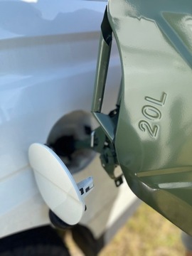 Канистра, емкость: 20 л, металл, нержавеющая сталь, зеленая, аппликация