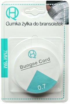 ŻYŁKA szurek do zestawu do robienia bransoletek z koralików 8 m - 0.7 mm