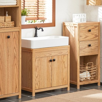 Купить Шкаф под умывальник Ванная под дерево за дверью BZR98-N