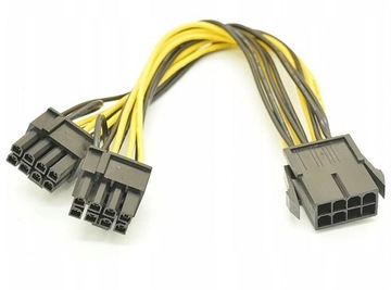 Rozdzielacz zasilania PCI-E 8PIN - 2x 6+2PIN Riser