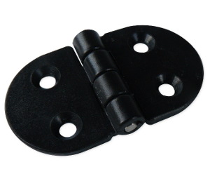 Zawias plastikowy czarny 70x40