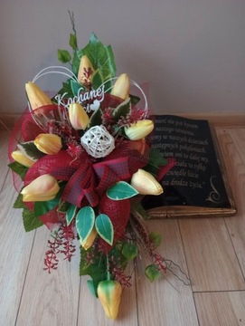 DEDYKACJA napis KOCHANEJ MAMIE, TACIE, BABCI itp.