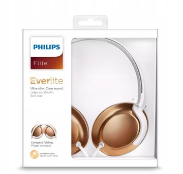 Philips SHL4805RG Biało-Złote SŁUCHAWKI PRZEWODOWE