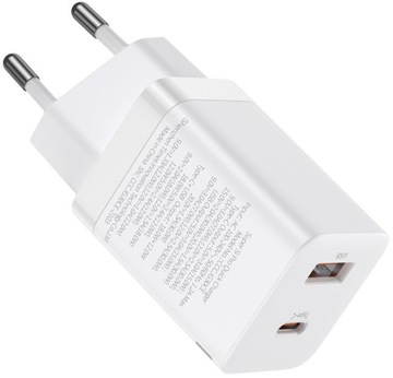 Сетевое зарядное устройство Baseus USB+USB-C QC 3.0 PD 30 Вт