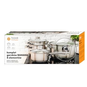 Практичный НАБОР ИНДУКЦИОННЫХ ПОТЕНОК сталь Tadar Bahama 8 шт.