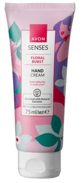 AVON Krem do rąk Floral Burst wygładzający nawilżający biała lilia piżmo
