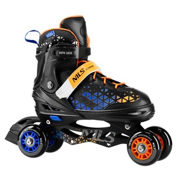 NILS SKATES 4IN1 BRAVE BLUE L(39-43) NH18190 РОЛИКОВЫЕ КОНЬКИ КОНЬКИ
