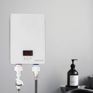 6kW water heater with color display(prysznic + ochrona przed przeciekami)
