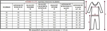 Piżama damska Elitte : Kolor - Ciemny Różowy, Rozmiar - 44