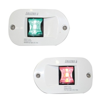 ZESTAW DWÓCH LAMP NAW. LED CZER.+ZIEL (BIAŁA) 647