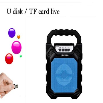 Przenośne multimedia o dużej głośności 10 W, czerwone i czarne