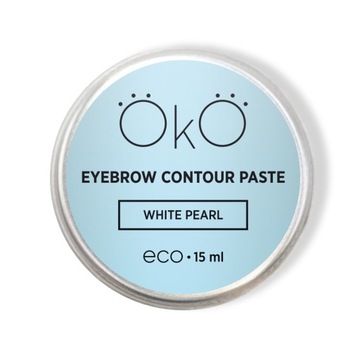 Pasta do konturowania brwi OKO Eyebrow Contour Paste White Pearl, 15 ml