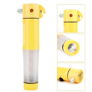 Спасательный молоток 4-в-1 для разбивания окон, нож для ремней безопасности DS.