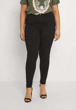 MISSGUIDED PLUS DŁUGIE SPODNIE JEANSOWE XXL