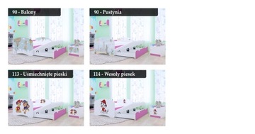 ДЕТСКАЯ КРОВАТЬ 200/90 ДВУСПАЛЬНАЯ - РОЗОВАЯ