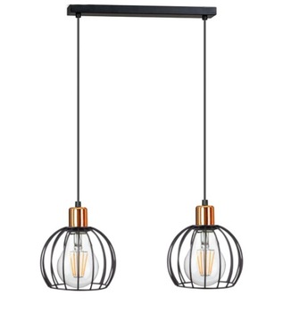 LAMPA SUFITOWA ,ŻYRANDOL DIAMENT CZARNA 300-18M