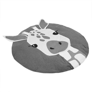 Хлопковый игровой коврик для малышей с рисунком жирафа