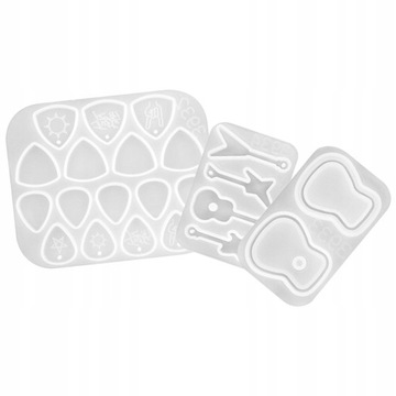 3 sztuk formy Gitara Pick formy do żywicy