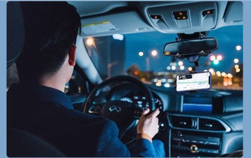 ДЕРЖАТЕЛЬ ТЕЛЕФОНА, ПРИКРЕПЛЕННЫЙ К ЗЕРКАЛУ 360°