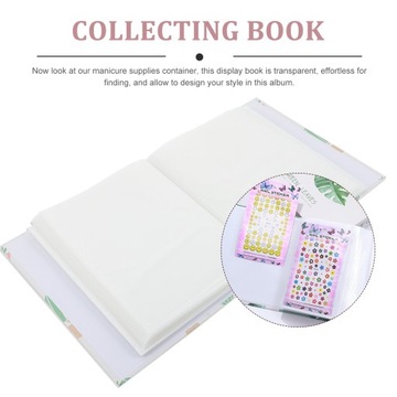 Альбом наклеек с рисунками цветов ногтей