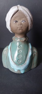 Figurka Dama Vallis Keramik lata 70 te vintage design