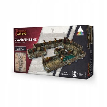 Dungeons & Lasers: DWARVEN MINE Prismacast Pre-Painted Terrain