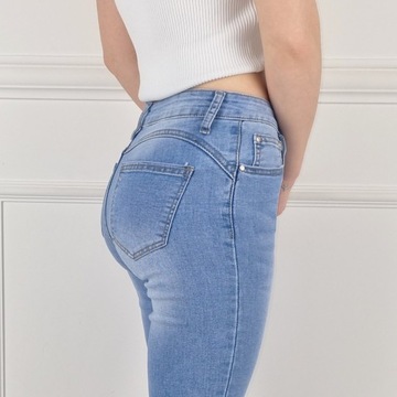 #ЖЕНСКИЕ ДЖИНСЫ - ДЖИНСЫ с эффектом пуш-ап 3/4 #