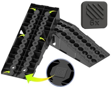 Пандусы для подъезда автомобиля, пандус 4,0т 2 шт. ТМ020 ПНД! инструмент