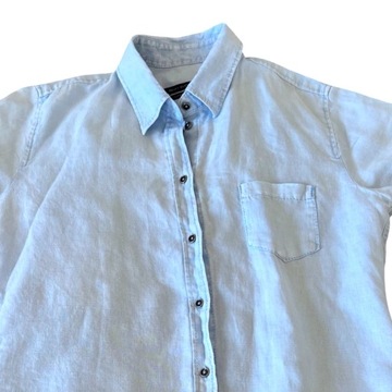 Рубашка льняная Marc O'Polo S синяя / 2528n
