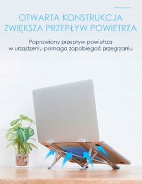 Универсальная алюминиевая подставка для ноутбука.