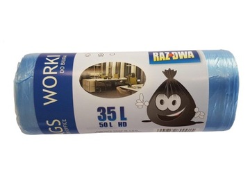 Worki do biura do kosza w biurze 35L 50 szt rolka