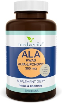 MEDVERITA ALA KWAS ALFA-LIPONOWY 300mg 120 kaps