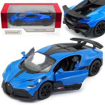 AUTO METALOWE BUGATTI DIVO METALOWY SAMOCHÓD METAL MODEL KINSMART 1 38