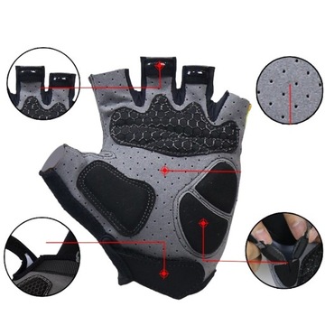 КОРОТКИЕ ГЕЛЕВЫЕ ВЕЛОСИПЕДНЫЕ ПЕРЧАТКИ, ХОРОШАЯ АМОРТИЗАЦИЯ