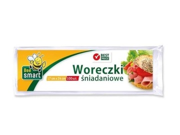 WORECZKI ŚNIADANIOWE na rolce 100 szt 17x24 cm