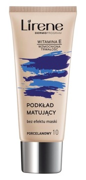 LIRENE PODKŁAD MATUJĄCY PORCELANOWY 10 30ml WIT. E