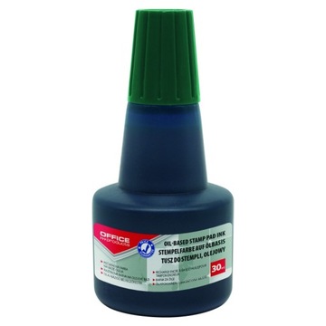 Tusz olejowy do pieczątek metalowych 30ml zielony