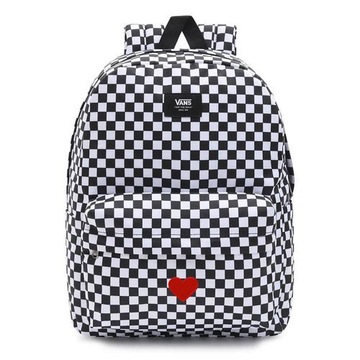 Plecak szkolny Vans Old Skool kratka custom serce