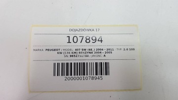 DOJEZDOVDOJEZDOVÉ KOLO 5X108 215/55 17 PEUGEOT 407