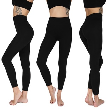 LEGGINSY DAMSKIE LEGINSY SPORTOWE Z WYSOKIM STANEM