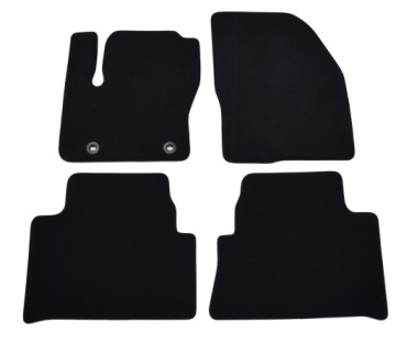 Ford Kuga (2008-2013) Černé velurové koberce Gold Plus