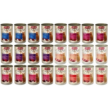 Animonda Carny Adult mix smaków Mokra karma dla kota puszka zestaw 24x400g