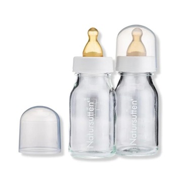 NATURSUTTEN Стеклянная бутылочка для кормления 110мл 2 шт.