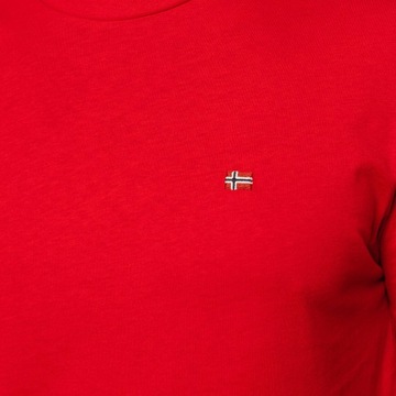 T-Shirt Męski NAPAPIJRI NP0A4FRP Czerwony -40%