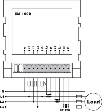 Цифровой амперметр вольтметр 100А/500В переменного тока последовательность фаз + трансформаторы