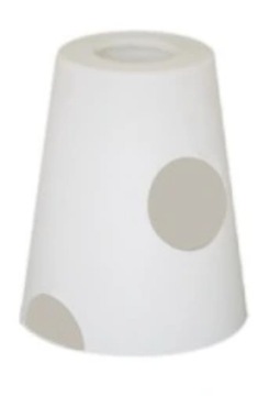 KLOSZ DO LAMP E27 SZKLANY BIAŁY MAT WALEC+WZÓR