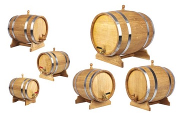 Дубовая бочка 15л для виски, самогона, вина, ликеров (с сертификатом ПЖ)