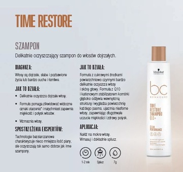 Schwarzkopf BC Time Restore Q10+ шампунь для зрелых волос