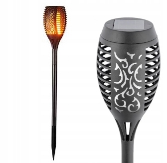 LAMPA SOLARNA WBIJANA LED POCHODNIA PŁOMIENIE 30lm