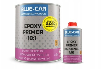 BLUE-CAR PODKŁAD EPOKSYDOWY ANTYKOROZYJNY 10:1 SZARY + UTWARDZACZ 1,3KG